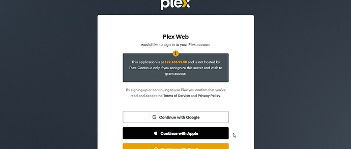 3 Sign up or Log in to PLEX