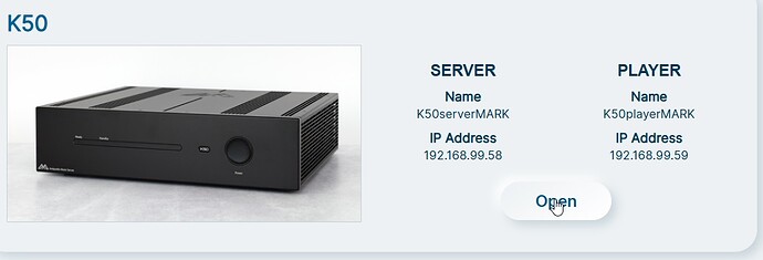 K50 SETUP PAGE